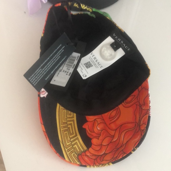 Versace Kids Logo Baseball Cap Medusa Stretch Print M - Picture 4 of 5